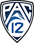 The Pac 12 logo (A shield with the word Pac above a mountain and the number 12)
